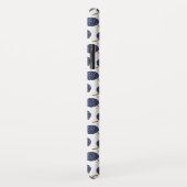 Navy Blue Abstrakt Flying Bomb Fruchtmuster Case-Mate iPhone Hülle (Hinten/Rechts)