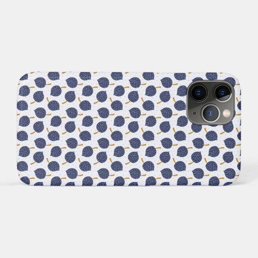 Navy Blue Abstrakt Flying Bomb Fruchtmuster Case-Mate iPhone Hülle (Rückseite (Horizontal))