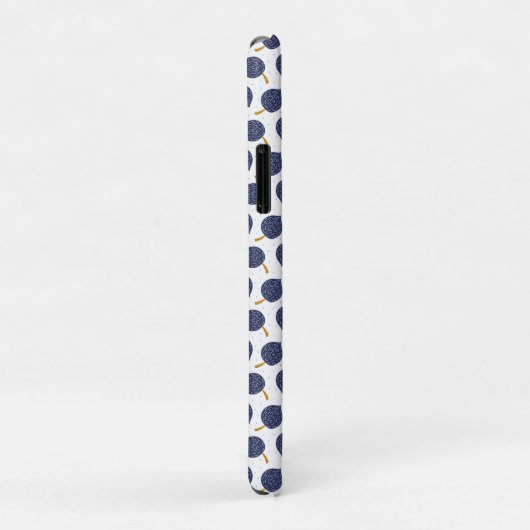 Navy Blue Abstrakt Flying Bomb Fruchtmuster Case-Mate iPhone Hülle (Hinten/Rechts)