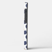 Navy Blue Abstrakt Flying Bomb Fruchtmuster Case-Mate iPhone Hülle (Rückseite / Links)