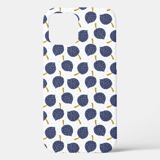 Navy Blue Abstrakt Flying Bomb Fruchtmuster Case-Mate iPhone Hülle (Rückseite)
