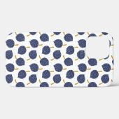 Navy Blue Abstrakt Flying Bomb Fruchtmuster Case-Mate iPhone Hülle (Rückseite (Horizontal))