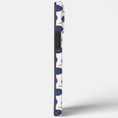 Navy Blue Abstrakt Flying Bomb Fruchtmuster Case-Mate iPhone Hülle (Rückseite / Rechts)