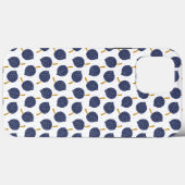 Navy Blue Abstrakt Flying Bomb Fruchtmuster Case-Mate iPhone Hülle (Rückseite (Horizontal))