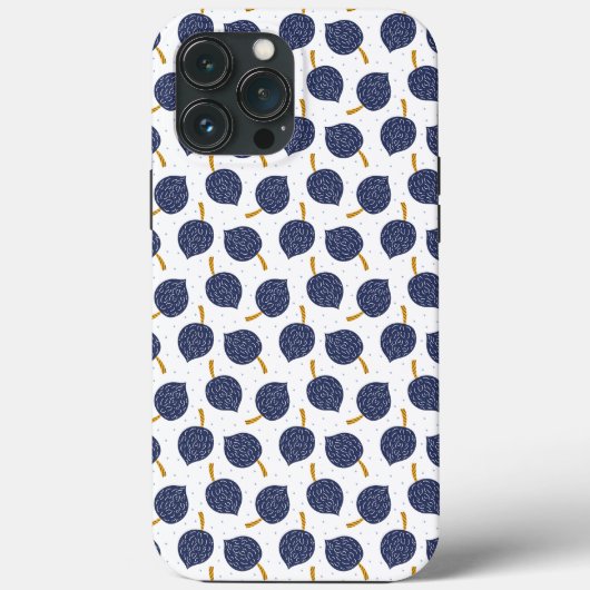 Navy Blue Abstrakt Flying Bomb Fruchtmuster Case-Mate iPhone Hülle (Rückseite)