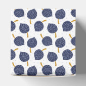 Navy Blue Abstrakt Flying Bomb Fruchtmuster Geschenkschachtel (Oben)