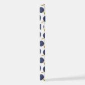 Navy Blue Abstrakt Flying Bomb Fruchtmuster iPhone Hülle (Rechte Seite)