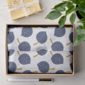 Navy Blue Abstrakt Flying Bomb Fruchtmuster Seidenpapier (Geschenk)