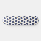 Navy Blue Abstrakt Flying Bomb Fruchtmuster Skateboard (Horizontal)