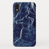 Navy Blue Abstrakt Pattern Case-Mate iPhone Hülle (Rückseite)