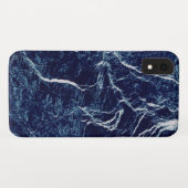 Navy Blue Abstrakt Pattern Case-Mate iPhone Hülle (Rückseite (Horizontal))