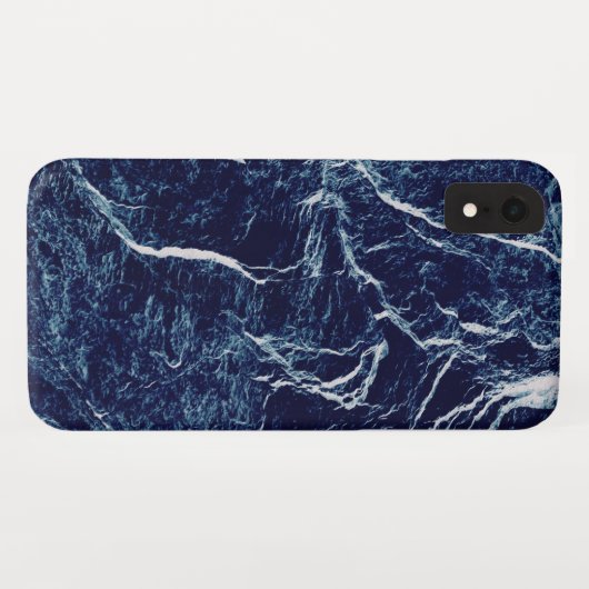 Navy Blue Abstrakt Pattern Case-Mate iPhone Hülle (Rückseite (Horizontal))