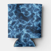 Navy Blue Abstrakt Pattern Dosenkühler (Vorderseite)