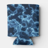 Navy Blue Abstrakt Pattern Dosenkühler (Rückseite)