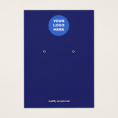 Navy Blue Add Your Logo OEarDisplay (Vorderseite)