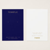 Navy Blue Add Your Logo Ooge Display Card (Vorne & Hinten)