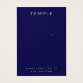 Navy Blue Add Your Logo Ooge Display Card (Vorderseite)