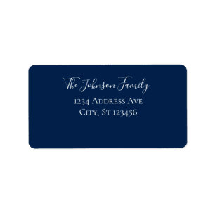 Navy Blue Adresse Adressaufkleber