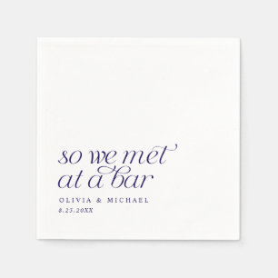 Navy Blue Also trafen wir uns bei einer Bar Modern Serviette