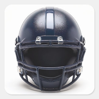 Navy Blue American Football Helmet Decal Quadratischer Aufkleber