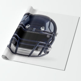 Navy Blue American Football Helmet Geschenkpapier