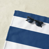 Navy Blue Anchor Custom Monogram Strandtuch (Beispiel)