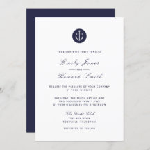 Navy Blue Anchor - Familien zu Hochzeiten