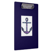 Navy Blue Anchor Klemmbrett (Rechts)