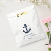 Navy Blue Anchor Nautical Beach Hochzeitsnacht Geschenktütchen (Versiegelt)