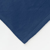 Navy Blue Anchor Nautical Monogram Fleecedecke (Ecke)