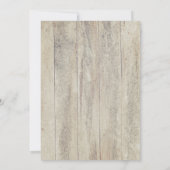 Navy Blue Anchor Rustic Nautic Probe Dinner Einladung (Rückseite)