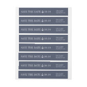 Navy Blue Anchor Save the Date am Meer (Bogen)
