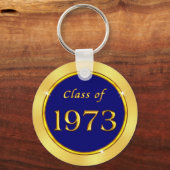 Navy Blue and Gold, Class of 1973, Gastgeschenke Schlüsselanhänger (Rückseite)