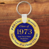 Navy Blue and Gold, Class of 1973, Gastgeschenke Schlüsselanhänger (Vorderseite)