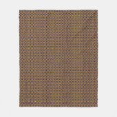 Navy Blue and Gold Diamond Pattern Fleecedecke (Vorderseite)