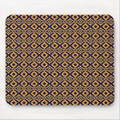 Navy Blue and Gold Diamond Pattern Mousepad (Vorne)