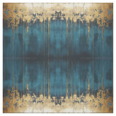 Navy Blue and Gold Modern Boho Seamless Pattern Fa Stoff (Muster)