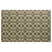 Navy Blue and Gold Modern Boho Seamless Pattern Fa Stoff (Yard (91,4 cm))