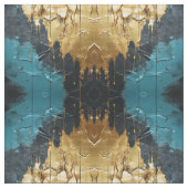 Navy Blue and Gold Modern Boho Seamless Pattern Stoff (Muster)