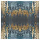 Navy Blue and Gold Modern Boho Seamless Pattern Stoff (Muster)