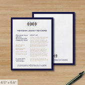 Navy Blue and Gold Promotionsprogramm Flyer