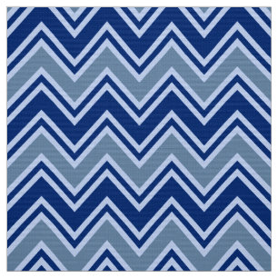 Navy Blue and Grau Zickzack Upholstery Stoff