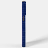 Navy Blue and Gray Kariert Case-Mate iPhone 15 Fal Hülle (Rückseite / Rechts)