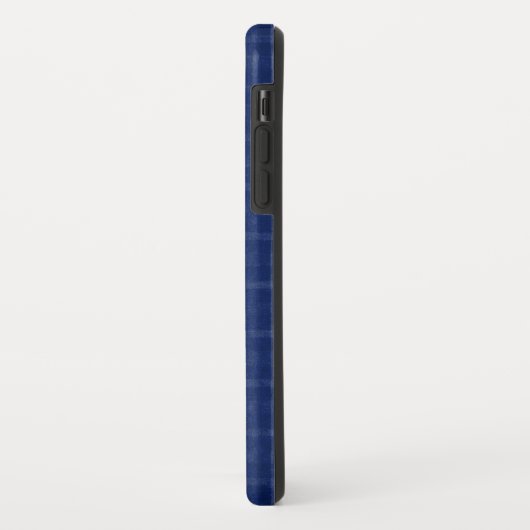 Navy Blue and Gray Kariert Case Mate iPhone Case (Hinten/Links)