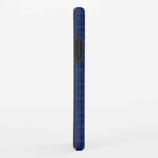 Navy Blue and Gray Kariert Case Mate iPhone Case (Hinten/Rechts)