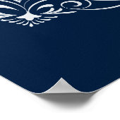 Navy Blue and Gray Modern Welcome Poster 1 of 3 (Ecke)