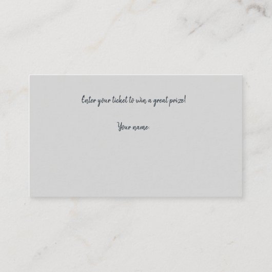 Navy Blue and Pink Brautparty Raffle Tickets En Begleitkarte (Rückseite)