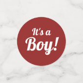 Navy Blue and Red Nautical Es ist eine Baby-Dusche Konfetti (Klein Vorderseite)