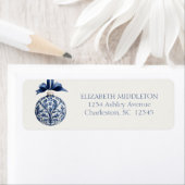 Navy Blue and White Chinoiserie Weihnachtsschmuck (Insitu)