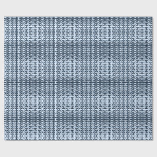 Navy Blue and White Greek Key Pattern Geschenkpapier (Flach)